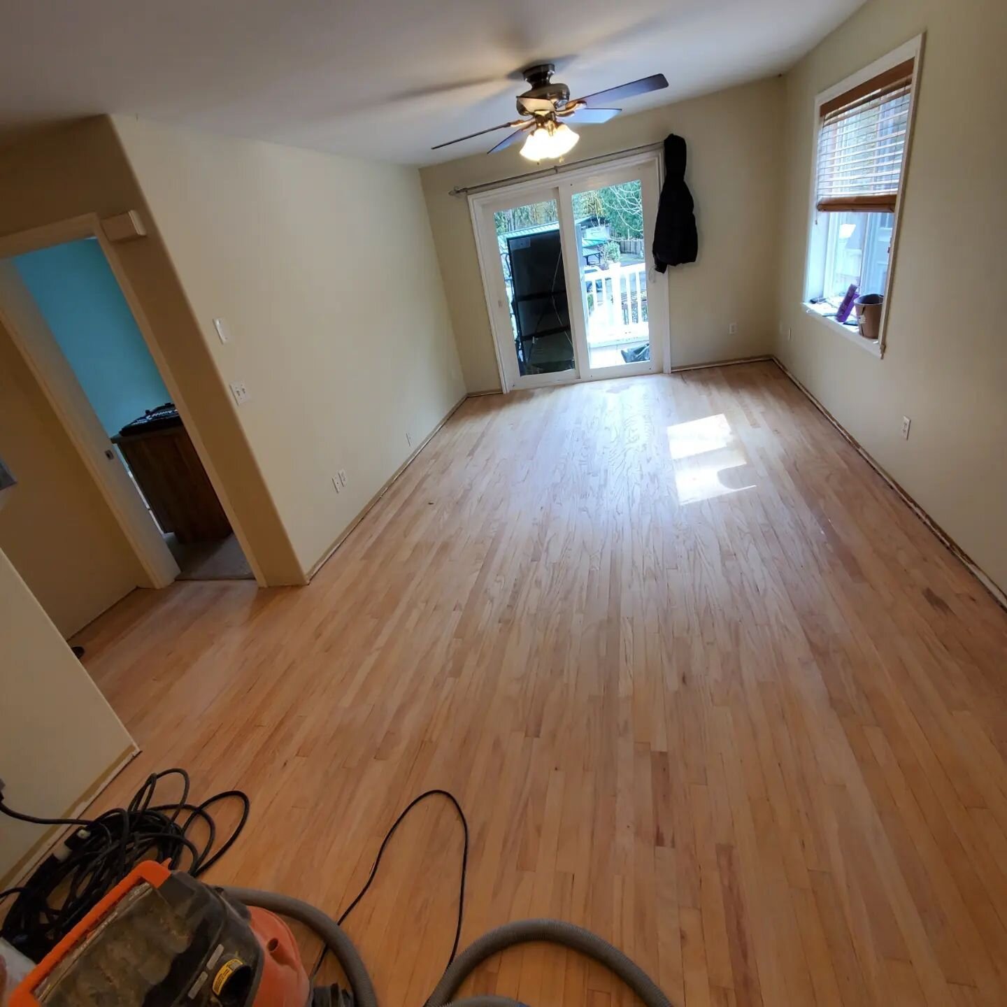 Room with buff and recoat